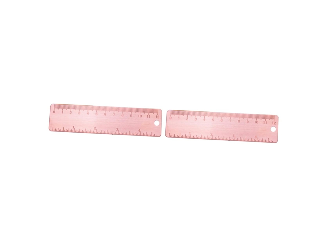 Régua De Metal Portátil Angooily, Conjunto De 2 Peças, Para