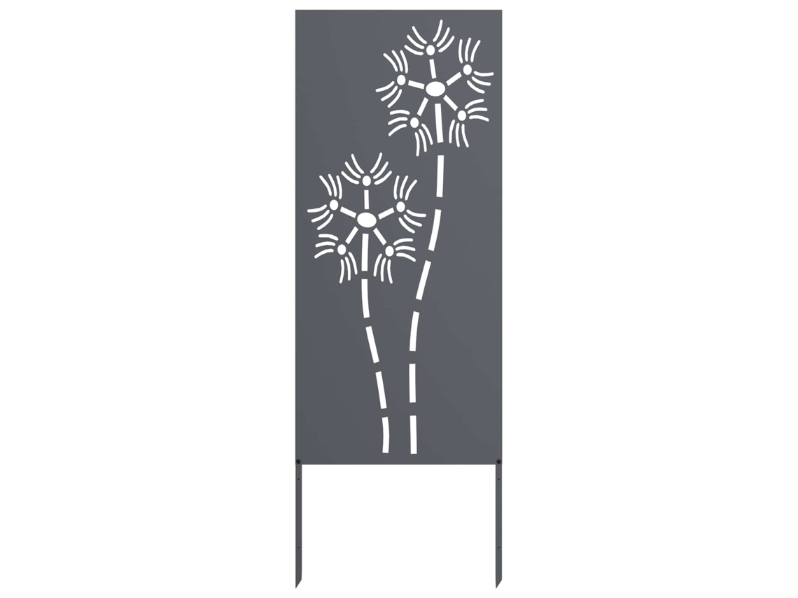 Maison Exclusive - Tela De Privacidade Para Jardim Fretwork Antracite 50 X 140 Cm