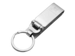 Clipe Anti-perda Para Chaveiro, Em Aço Inoxidável, Para Cinto, Com Argolas.