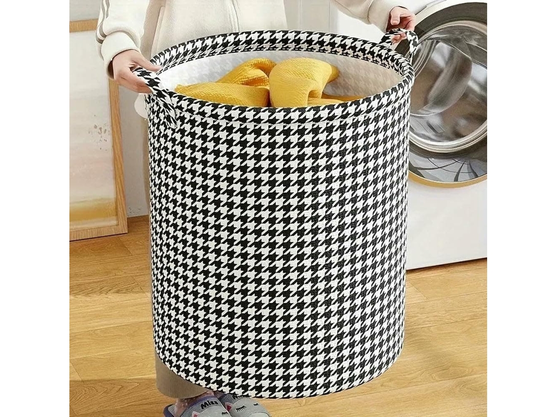 Cesto De Roupa Dobrável Em Tecido, Cesto Moderno Para Roupas Sujas Com Alças, Para Quarto, Banheiro E Sala De Estar