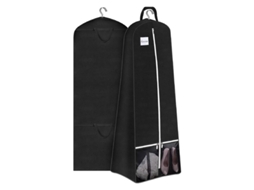 Capa Dobrável Não Tecida Para Vestido De Noiva - Saco De Armazenamento De Roupa Black