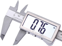Paquímetro Digital 150 Mm 6 Fibra De Carbono Grande Tela Lcd Para Medições Internas Externas De Profundidade E Passos Slowmoose