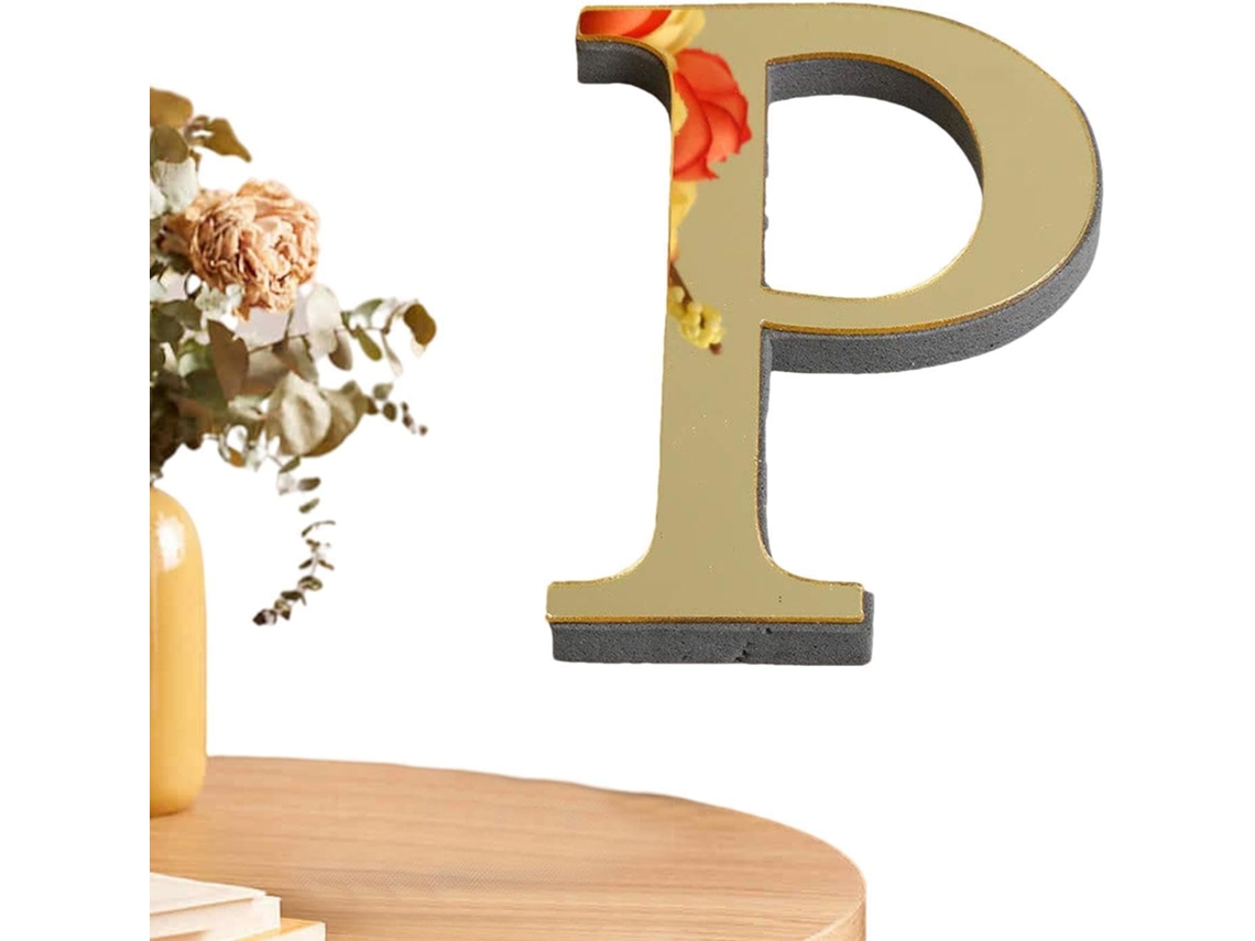 Decoração de parede com letras 3D - Adesivo de parede espelhado 3D