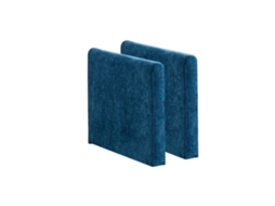 Sofá Cloud Braços Modular Chenille Azul VELTRIX