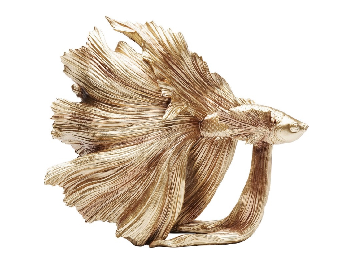 Peça Decorativa Betta Fish Gold Small