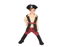 Fantasia Infantil De Pirata Rocco Para Crianças De 3 A 4 Anos Fantasia De Pirata Boland