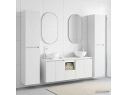 Vidaxl Conjunto De Móveis Para Banheiro 5 Unid. Branco