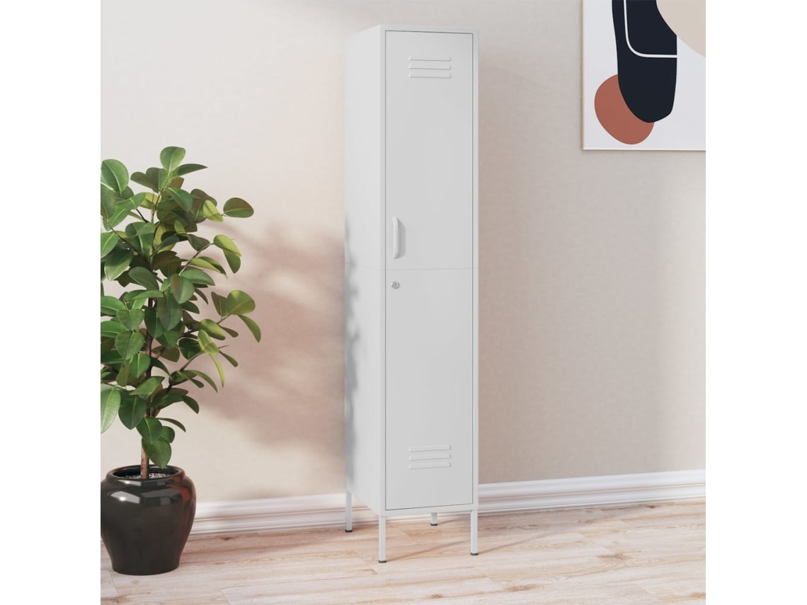 Vidaxl Cacifo 35x46x180 Cm Aço Branco