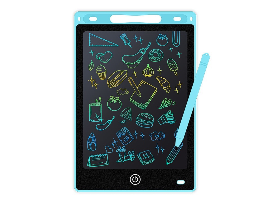 Tablet Eletrônico Lcd para Escrita À Mãoprancheta de Desenho + Pincel Grosso Azul Tiffany 8,5 Polegadas com Caixa de Presente CHENNNLS