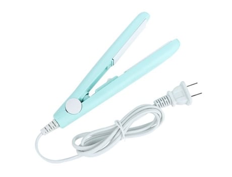 2 em 1 alisador de cabelo profissional e modelador de placas cerâmicas tecnologia iônica ferros de alisamento - verde S/MARCA