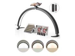 Candeeiro De Mesa Led 40w Dobrável Com Luz Uniforme, Suporte Para Telemóvel E Tekmaquinas
