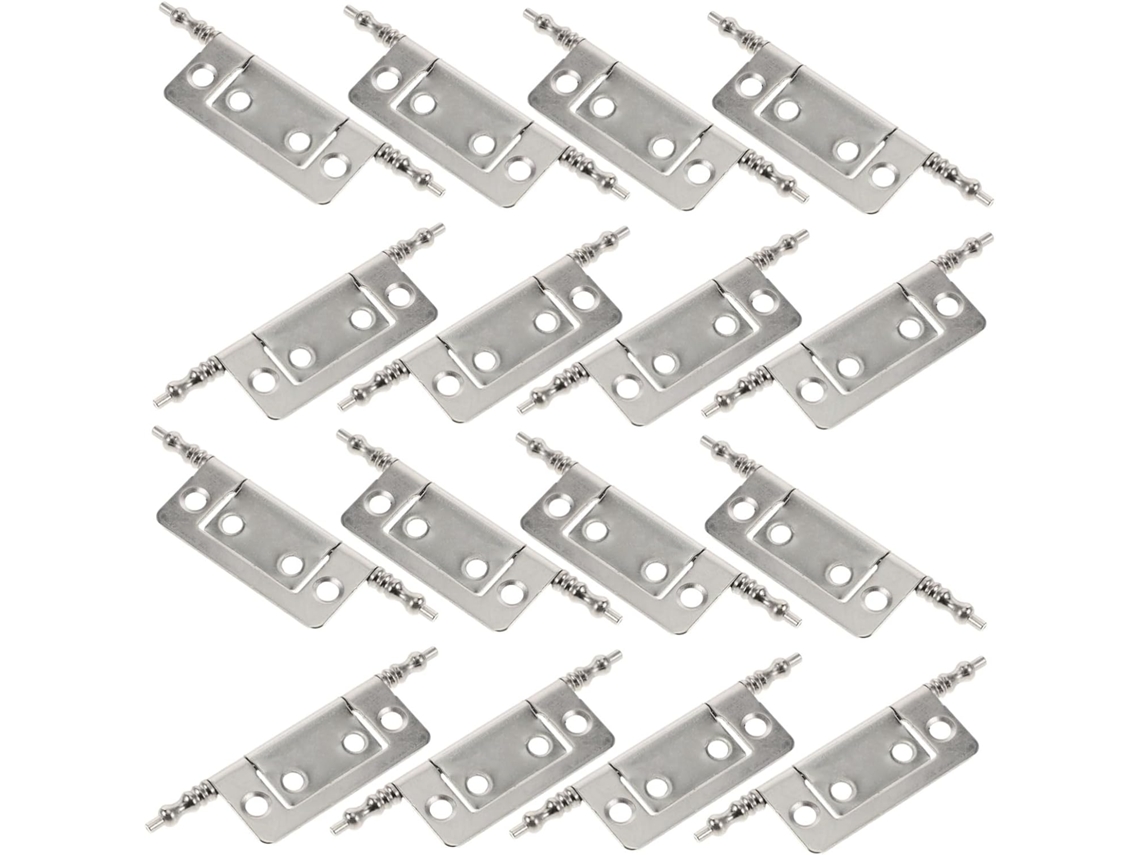 Conjunto De 16 Dobradiças Metal Embutidas Para Armários, Com