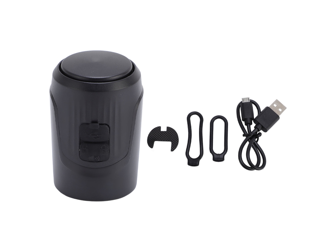 Claxon Bicicleta 125db Alarma Antirrobo USB Recargável IPX5 Montanha Preto S/MARCA