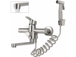 Pulverizador Para Torneira De Cozinha, Parede, Aço Inoxidável, Tubo Rotativo De 23 Cm, Misturador Giratório 360°