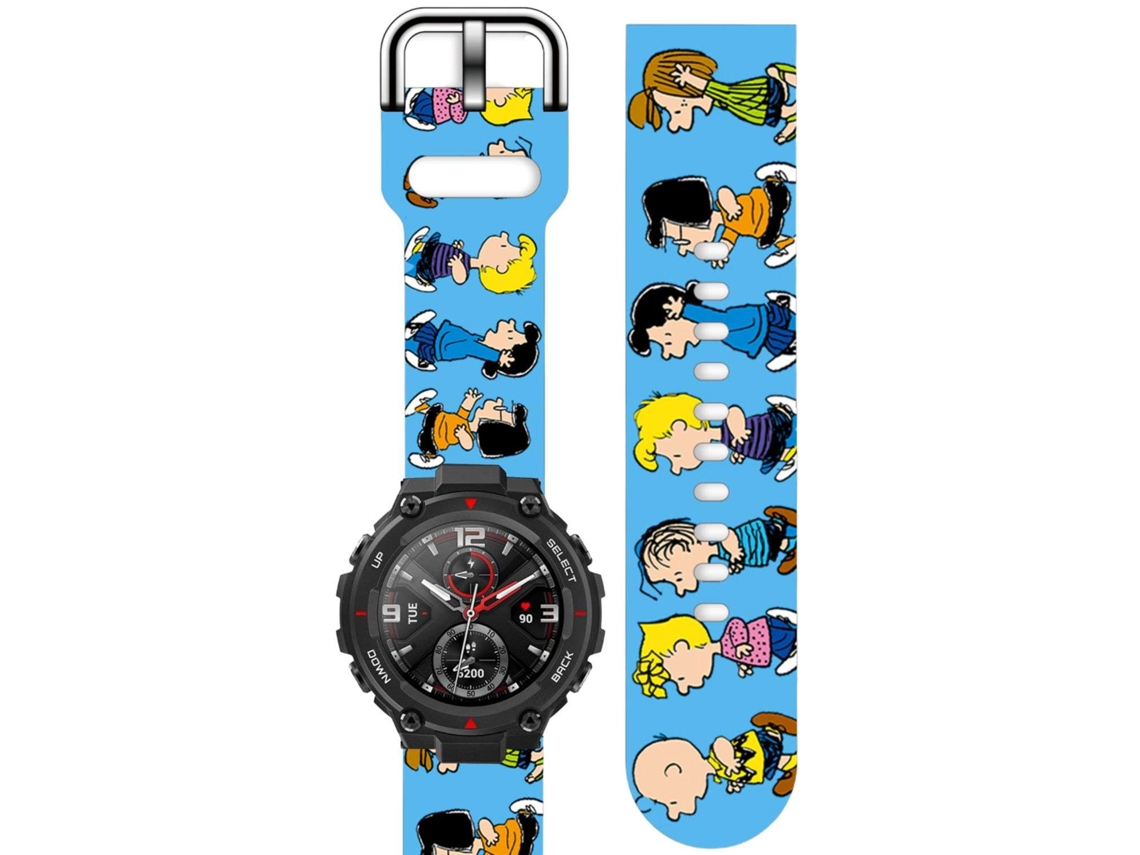 Bracelete Silicone Suave Personalizada Amazfit T-Rex Pro Charlie Brown