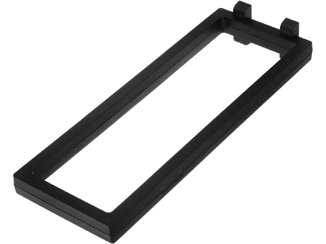 Moldura Flutuante 3d Plástico Preto 30x11 Espécimes Botânicos Insetos Animais Vitrine Transparente Versátil GOKOCO