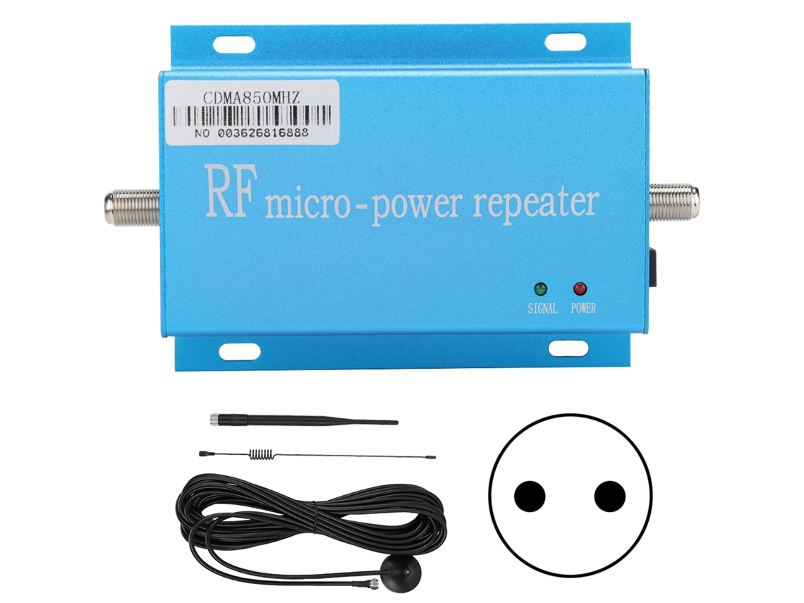 2026zentro-amplificador De Sinal Minicdma850mhz Com Antena Pequena E Cabo De 10m Plug F 110‑240v