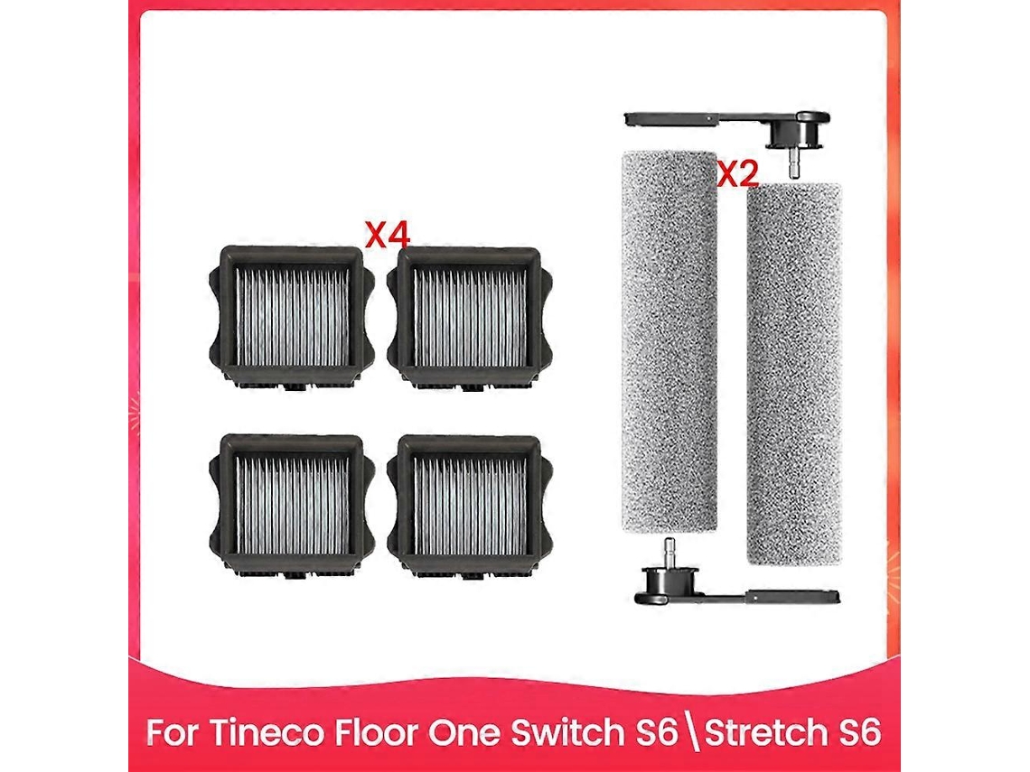 Peças De Reposição Para Aspirador De Pó E Água Tineco Floor One Switch S6/stretch S6: Escova Rotativa, Filtros Hepa E Acessórios._glo
