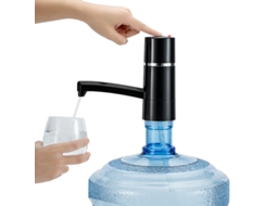 Dispensador De Água Fria Com Bomba E Porta De Carregamento Usb, Adequado Para Garrafões De Água De 2, 3, 4, 5 E 6 Galões. Mdug (preto)