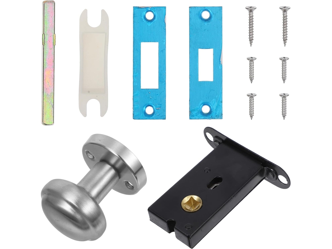 Maçaneta De Porta Callaron Com Fechadura Invisível Em Aço Inoxidável Para Portas Furo 4cm E 5cm Espessura, Ideal Para