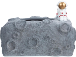 Caixa De Lenços De Papel Em Resina Com Tema De Astronauta Para Casa Ou Escritório, Design Criativo E Resistente.