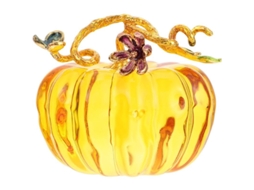 Figura de Abóbora de Vidro, Artesanal, Decoração Outono, Ação de Graças, Halloween S/MARCA