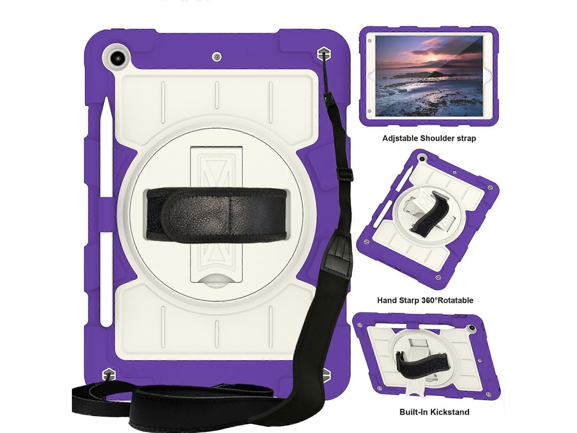 Capa de silicone híbrida à prova de choque Webake para tablet com alça de ombro