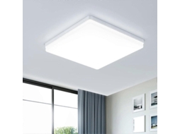 Lâmpada De Teto Em Ferro Forjado E Painel De Acrílico, Segura, Eficiente Energética, Sem Cintilação, Ip44