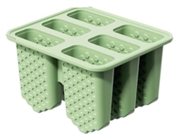 Forma De Silicone Para Picolé, Reutilizável, Com 6 Palitos