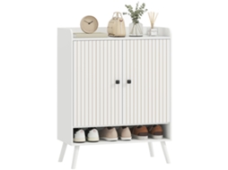 Sapateira Melamina de Madeira e Mdf Cor Branco 75x35x97 cm Homcom