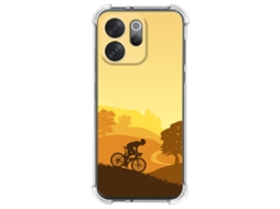 Capa Tumundosmartphone De Silicone À Prova De Choque Para Vivo V70 5g Com Desenho De Ciclista
