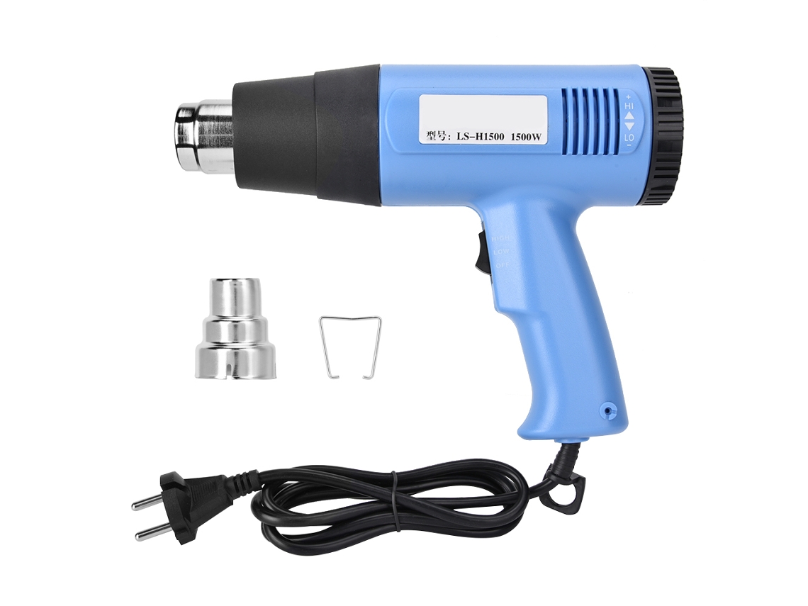 Laxiscreed Pistola De Calor Ajustável 1500w Até 650°c, Com 4 Bicos Para Trabalho Preciso