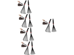 Conjunto De 10 Ancinhos De Jardinagem Com Cabos Para Gramado E Quintal.