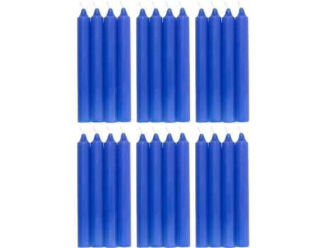 COM-FORT HOUSE- Vela de Mesa Azul Velas Decorativas Sem Perfume Velas para a Tua Casa COM-FORT HOUSE