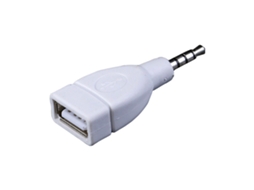 Adaptador de Áudio com Conectores Aux Macho 3,5 Mm para Usb 2.0 Fêmea, AQUAFORGE