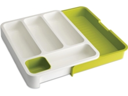 Lurelia Bandeja Para Talheres, Ajustável, Para Gaveta De Cozinha, 36,5 X 28,3 X 5,5 Cm, Branco, Uso Diário