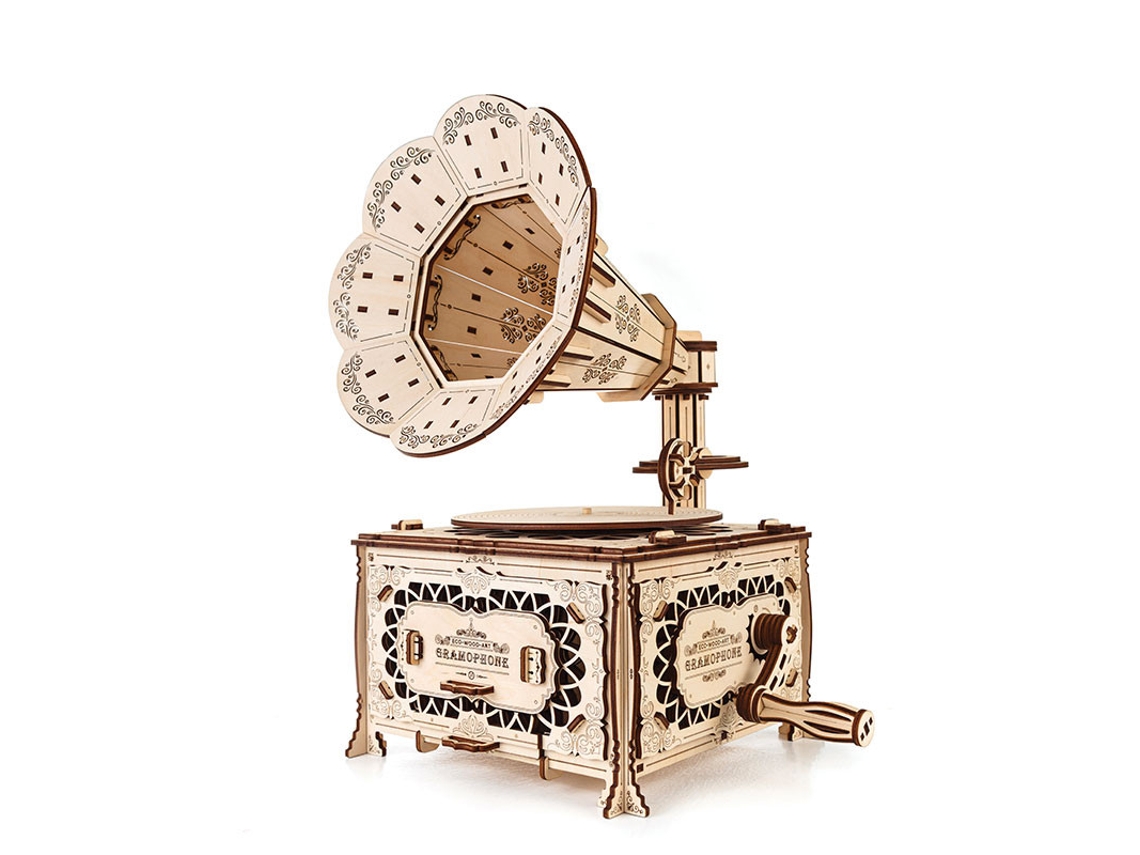 Modelo 3D de Madeira Gramofone 40,7 Cm ECO WOOD ART