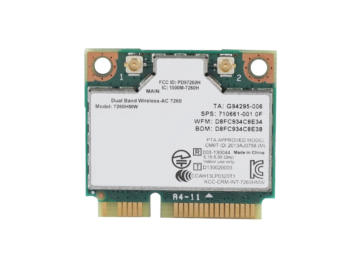 Para Placa Sem Fio Universal Intel 7260ac 867m Bluetooth 4.0 Placa De Rede Wifi De Dupla Banda