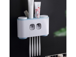 Suporte de escova de dentes na parede com 2 dispensadores e 4 copos S/MARCA