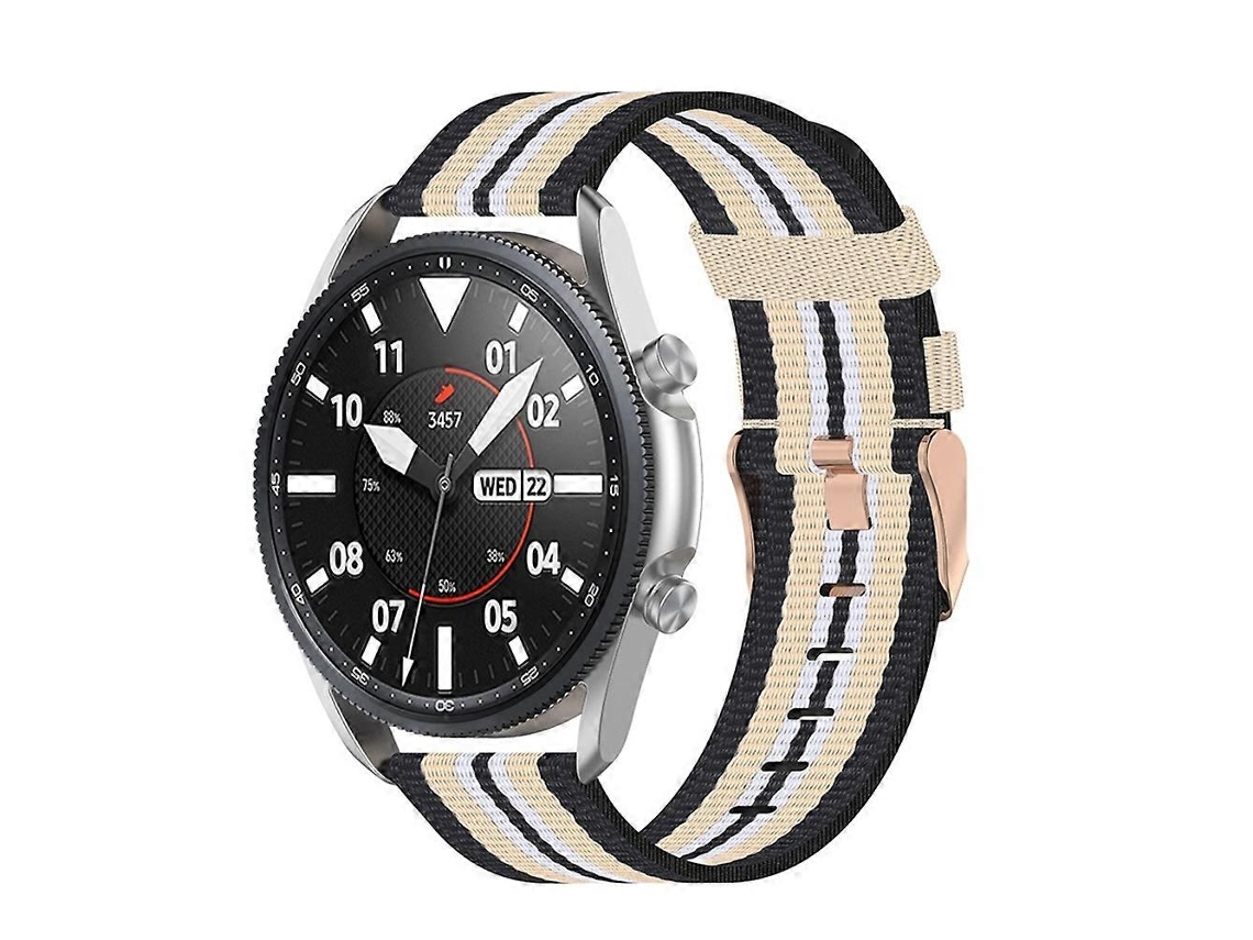 Pulseira De Nylon Trançado Para Galaxy Watch 3 De 45 Mm, Tamanho Único De 22 Mm.