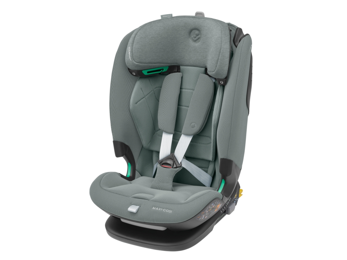 Cadeira auto para várias idades (dos 15 meses aos 12 anos) Titan Pro iSize da MAXICOSI, reclinável e com as tecnologias AirProtect, ClimaFlow e GCELL integradas Authentic Grey