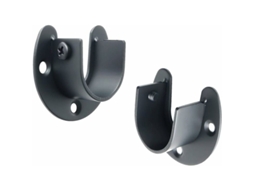 Suporte Para Varão De Cortina, Encaixes Em Forma De U, Ponteira Para Varão De Guarda, Roupa, Varão Para Pendurar Roupas