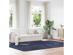 Vidaxl Tapete Shaggy De Pelo Alto Navarra 240x340 Cm Azul-marinho