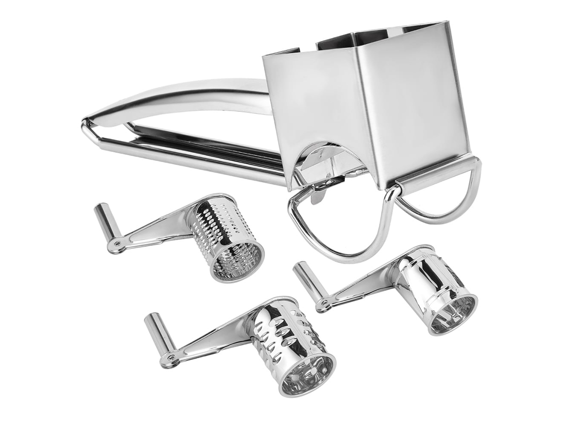 Ralador de Queijo Rotativo LAXISCREED Inox Multifuncional