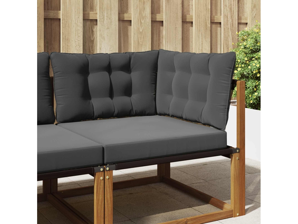 Vidaxl Almofada Para Sofá Externo Poliéster Antracite 68,5 X 68,5 Cm