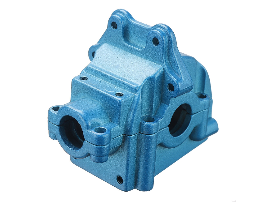 Caixa de Engrenagens Metálica Wltoys 144001 144010 para Carro Rc MDUG (azul/prata/preto)