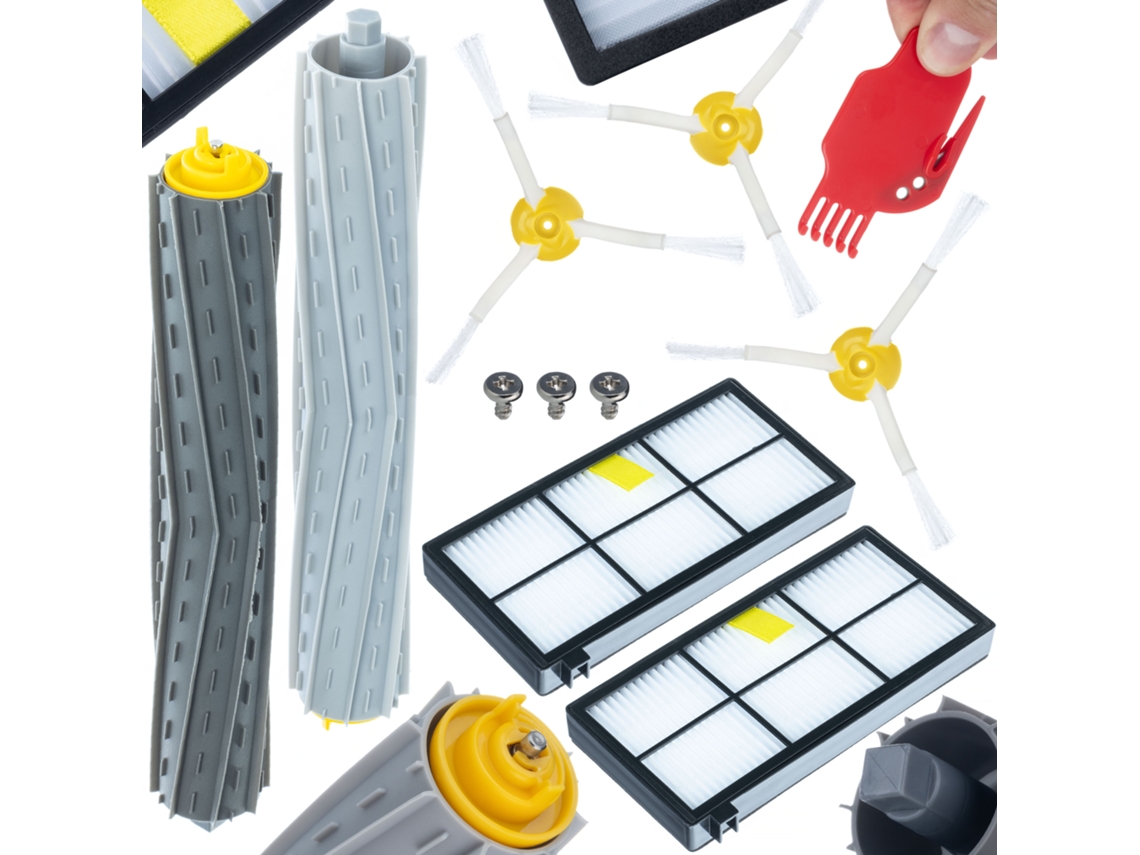 Kit de acessórios para iRobot Roomba 800/900 – 2 filtros HEPA, 3 escovas | Alta qualidade | Preço competitivo