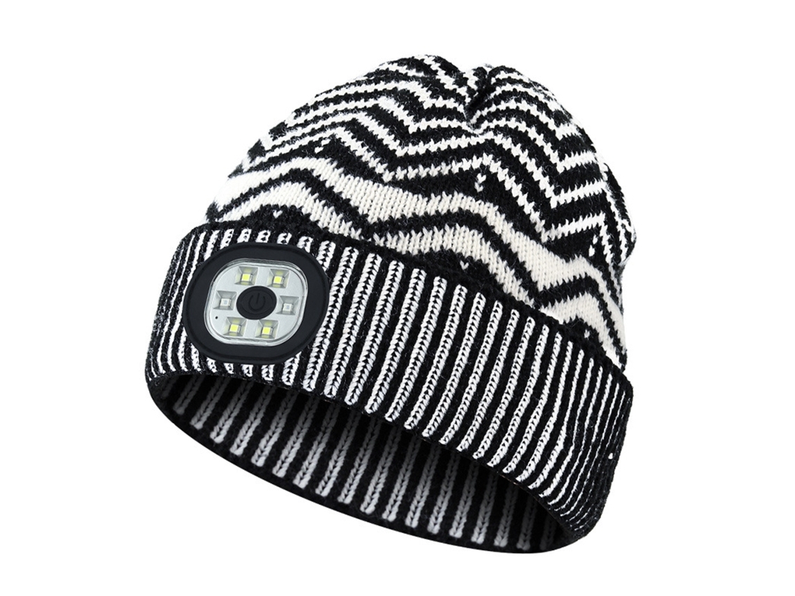 Gorro Feminino Com Lanterna De Led Integrada, Estilo Gorro De Esqui, Modelo Folgado., Características