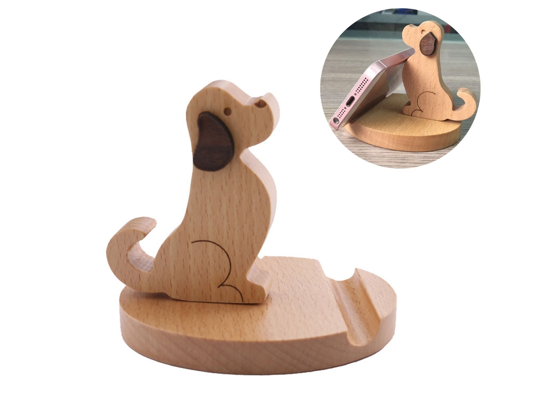 Suporte Para Celular Com Efeito 3d Em Formato De Cachorro Para Decoração De Casa E Carro.