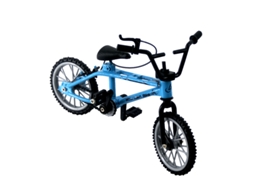 Bicicleta em Liga Metálica Mini, Bicicleta de Dedo Brinquedo YUYSAN 11x8cm Azul